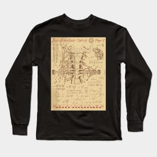 Frankenstein's Diary. Page 2. Long Sleeve T-Shirt